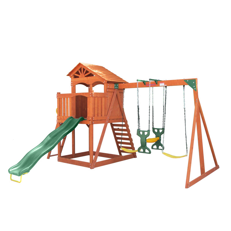 Natus Inc Oak Grove Wooden Swing Set & Reviews Wayfair Canada